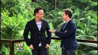 Ant and Dec talk tongue actions, HD TV's and how they ended up there on I'm A Celebrity 2013.