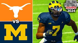 Texas vs. Michigan Simulation | 2023 - 2024 NCAA 14 Revamped Mod