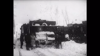 Nieve en la vía 1950