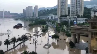 Worst Flood in 40 Years; Yangtze Flood No.50 Hits Chongqing,China Aug _19