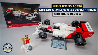 A real LEGO Icon with a major flaw - 10330 McLaren MP4/4 & Ayrton Senna detailed building review