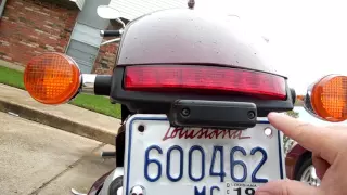 Honda Fury free license plate relocation mod