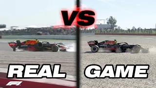 Recreating REAL F1 crashes from 2021 | f1 game