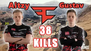 Faze Aitzy & Gustav - 38 KILLS - M416+Mini14 - DUO vs SQUADS - PUBG