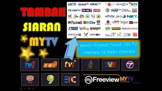 Tambah siaran mytv dari belas² Beratus siaran