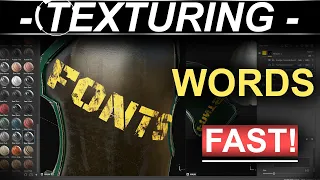 Substance Painter: Words & Fonts (FAST!)