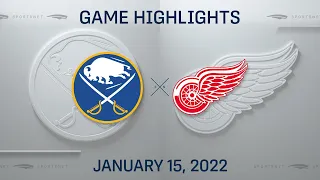 NHL Highlights | Sabres vs. Red Wings - Jan. 15, 2022