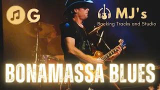 Bonamassa and Clapton style Shuffle Blues in G | Backing Track