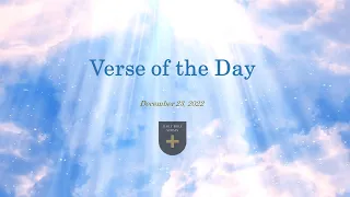 Bible Verse of the Day - December 23, 2022