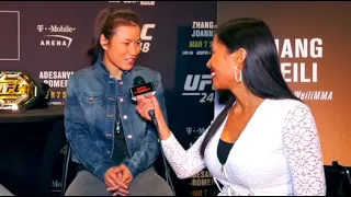 Zhang Weili planned on training with Henry Cejudo; hopes Tony Ferguson beats Khabib (Mandarin)