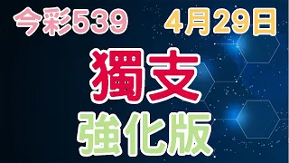 【今彩539】4月29日｜獨支｜少年狼539｜強化版