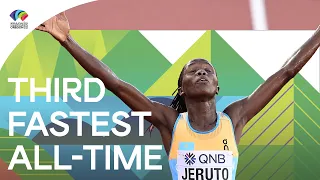 Jeruto runs third fastest steeplechase EVER | World Athletics Championships Oregon 22