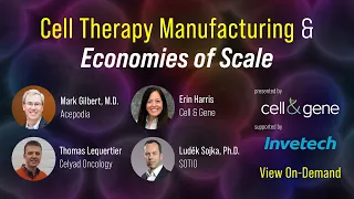 Cell Therapy Manufacturing and Economies of Scale