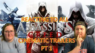 UBISOFT'S BEST FRANCHISE? | All Assassin's Creed Cinematics Reaction pt 1