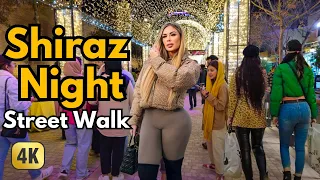 Shiraz 2024 | night life in shiraz | Iran walking tour