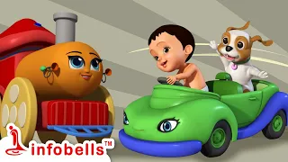 चित्ती का सुपर व्हीकल गेम - Playing with Vehicle Toys | Hindi Rhymes and Kids Shows | Infobells