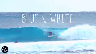 "BLUE & WHITE" - Surfing the Boiling Pot Noosa [4k]