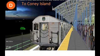 Openbve: R32 D From Norwood 205 St To Coney Island (Late Night) (Lcl)