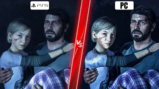 The Last of Us Part 1 PC vs PS5 - Direct Comparison! Attention to Detail & Graphics! 4K