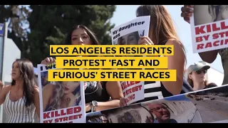 Los Angeles residents protest 'Fast and Furious' street races