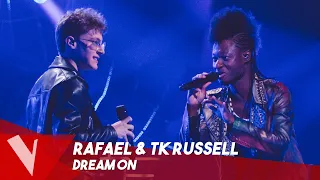 Aerosmith - 'Dream On' ● Rafael & TK Russell | Duels | The Voice Belgique Saison 9