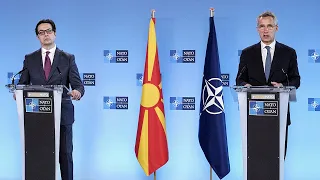 NATO Secretary General with the President of North Macedonia 🇲🇰 Stevo Pendarovski, 28 APR 2021