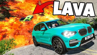 ❄️SUPERAUTA UCIEKAJĄ OD LAVY?! | BeamNG Drive |