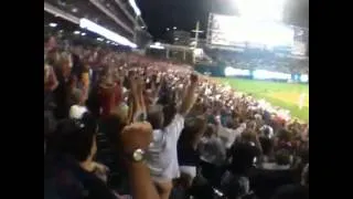 Fans go crazy as the Cleveland @Indians Win!