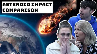 BRITISH FAMILY REACTS | Asteroid Impact Comparison!