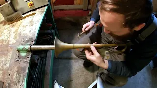 Відновлення раритетної труби. Restoring Vintage Trumpet.  Band Instrument Repair.