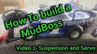 How to build a Salvas Mudboss Dirt Oval RC Car, Chassis and Suspension setup! (part 2)