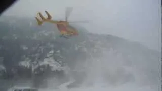 Helicopter Snow Landing