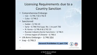 Export control basics basics of licensing requirements