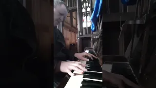 a little plink on the piano in St Andrew's church, Curry Rivel