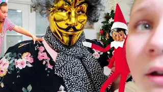 Elf On The Shelf and the Gold Mask found mystery by Ruby and Bonnie