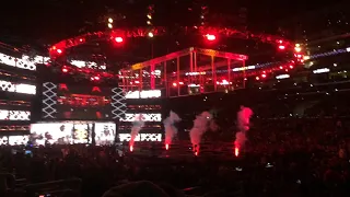 Lowering of the NXT TakeOver: WarGames cage