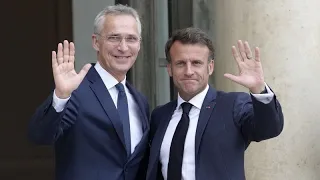 Ukraine im Fokus: Stoltenberg bespricht sich mit Macron vor NATO-Gipfel