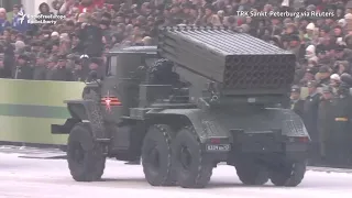 Russian Military Parade Commemorates End Of Siege Of Leningrad