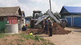 Новый водовод в частном секторе