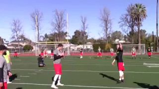 Griffin O'Connor throwing at Rise and Fire Camp in LA