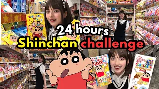 🇮🇳 24 HOURS SHINCHAN CHALLENGE in JAPAN 🇯🇵