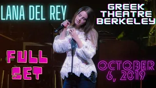 Lana Del Rey - Hearst Greek Theatre, Berkeley, California | October 6, 2019 (FULL AUDIO CONCERT)