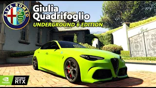 Alfa Romeo Giulia Quadrifoglio | underground 6 Edition | GTA V | MMW Gaming