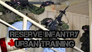 Canadian Reserve Infantry conducting Urban Operations Training