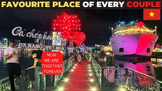 Love Lock Bridge Danang City| Vietnam 🇻🇳| 4K