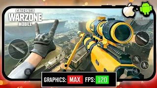 WARZONE MOBILE NEW MAXED GRAPHICS UPDATE + 120 FPS! WARZONE MOBILE GAMEPLAY