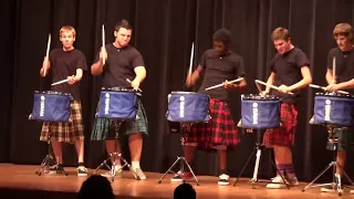 THE OFFICIAL Hot Scots drum line - 2011 - Nigel - Talent Show at LHHS