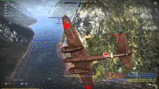 War Thunder: Ki-45 hei Toryu rampage (with enemy teammate raging)