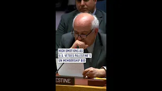 Emotional reaction as U.S. vetoes Palestine UN membership