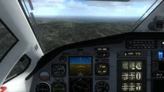 FSX - Pilatus PC-12 Avalon / Catalina ( KAVX ) landing Rwy 22